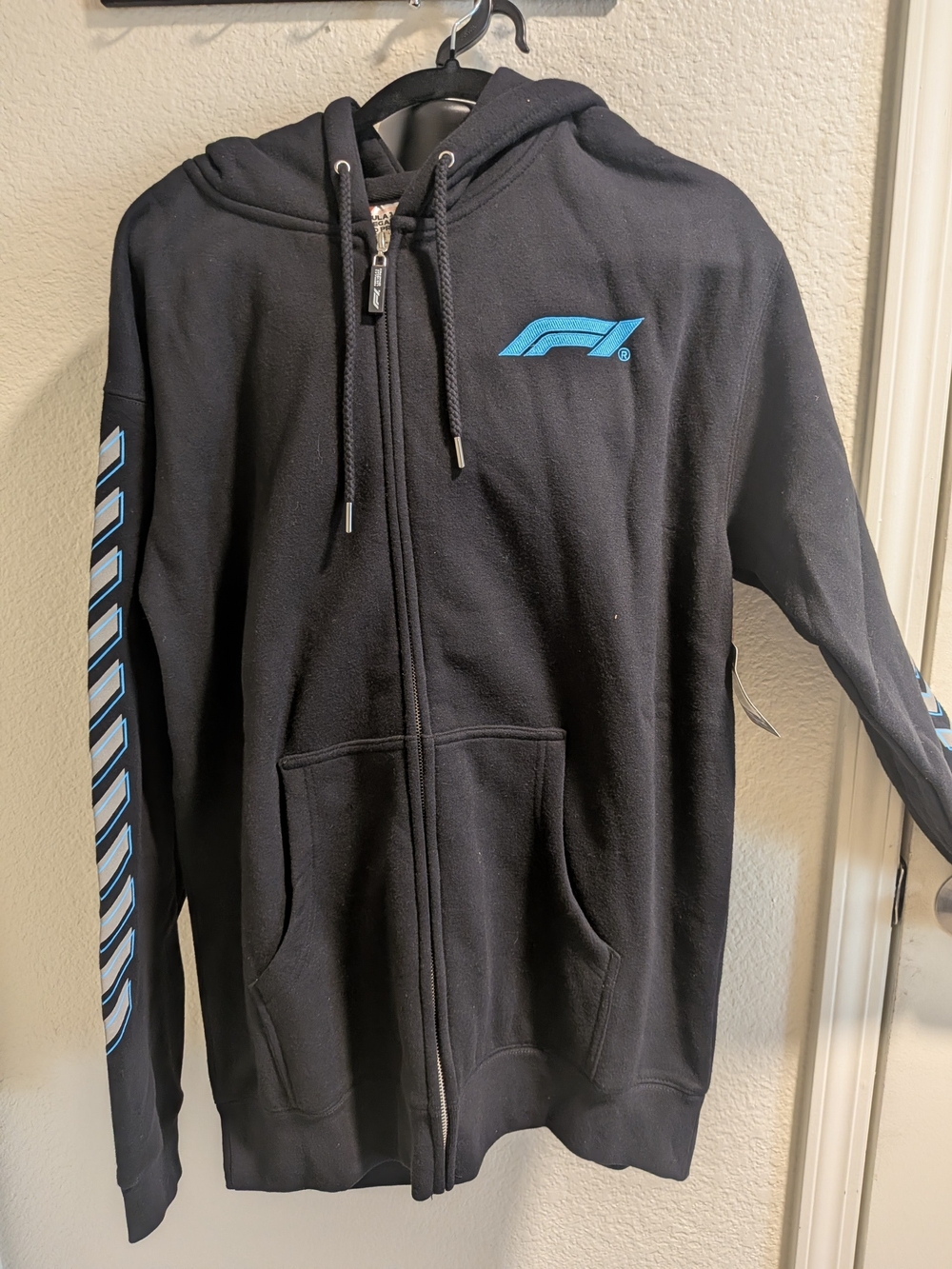 Formula 1 Las Vegas Grand Prix 2024 Full Zip Hoodie Black Blue Men's Large NWT